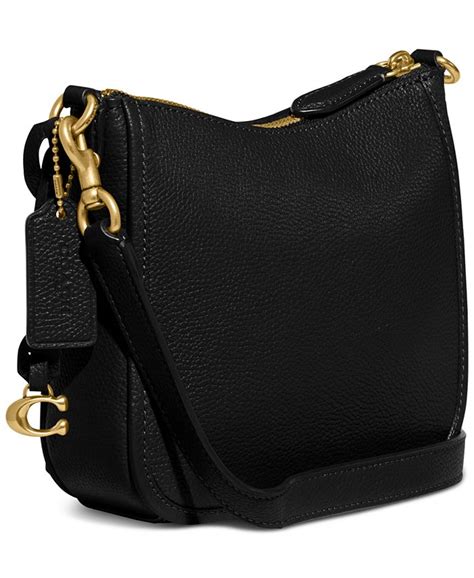 Coach Pebble Leather Chaise Crossbody 19 Macys