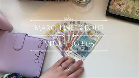 Week Cash Stuffing Weekly Envelope And Sinking Funds Uk