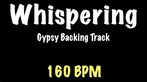 Whispering Gypsy Jazz Backing Track 160 BPM Django Reinhardt YouTube