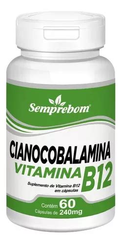 Cianocobalamina vitamina B12 Semprebom 60 cápsulas A partir de 240