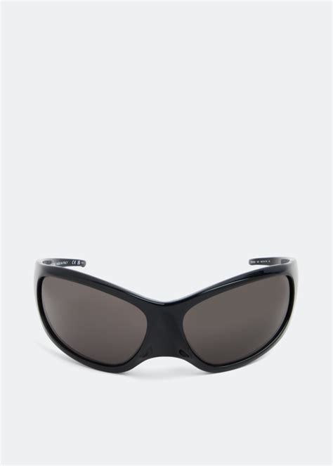 Balenciaga Skin Xxl Cat Sunglasses For Women Black In Uae Level Shoes