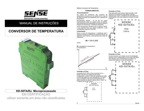 PDF CONVERSOR DE TEMPERATURA Linearização 3Wire RTD PT100 PT100