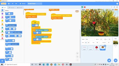 How To Make An Apple Catching Game In Scratch With Life And Points