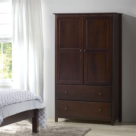 Grain Wood Furniture Shaker Armoire And Reviews Wayfair