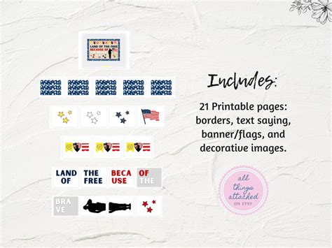 Veterans Day Bulletin Board Idea Printable Bulletin Board Kit Land of ...