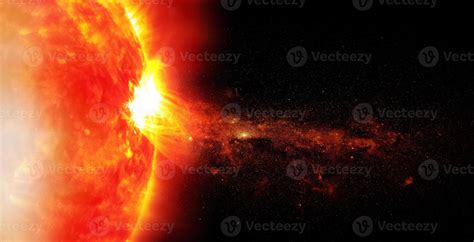 Sun on space background, elements of this image furnished by NASA ...