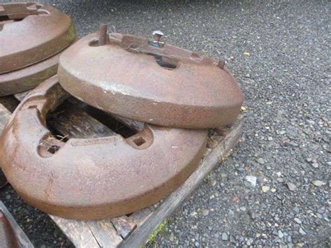 Pair Of Ford Rear Wheel Weights Lambrecht Auction Inc