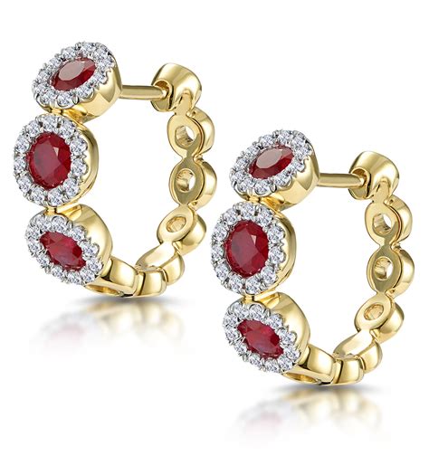 Ruby Earrings The Diamond Store