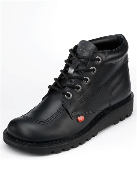 Kickers Kick Hi Mens Boots In Black For Men Lyst