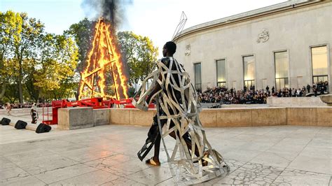 Rick Owens Sets Runway On Fire At Paris Fashion Week Show Paris