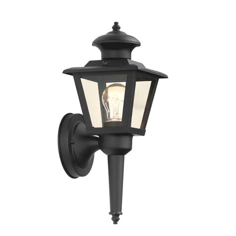 Harbor Breeze Portfolio 1 Light Black Outdoor Wall Sconce 1343 In