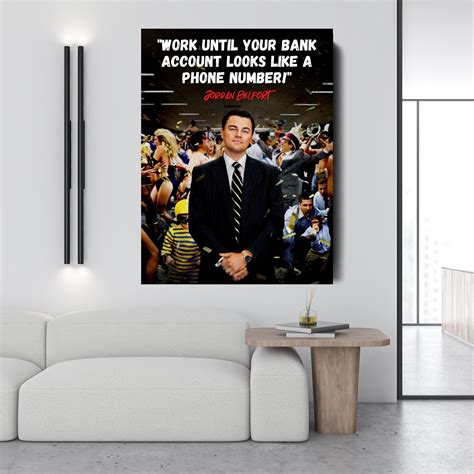 Wolf Of Wall Street Canvas Art Etsy