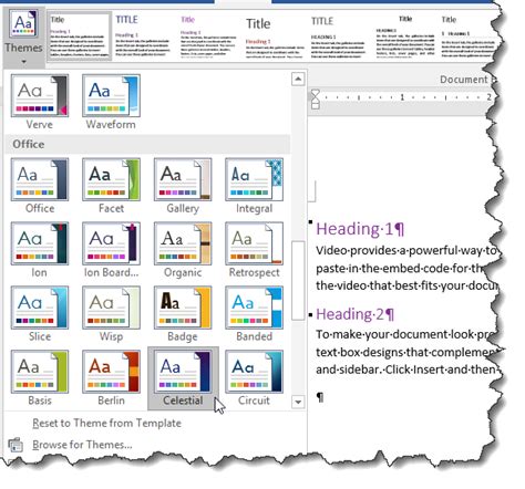 Theme Colors In A Document Word 2016 Microsoft Community