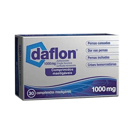 Daflon 1000 Afina O Sangue - Daflon 1000mg 30 comprimidos mastigáveis