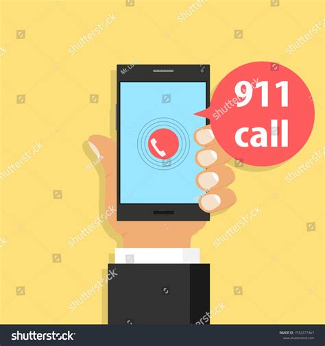 Emergency Call Hand Dials Emergency Call Stock Vector (Royalty Free ...