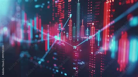 stock market abstract finance background  graph chart bars