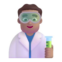 Scientifique Homme Peau L G Rement Mate Emoji