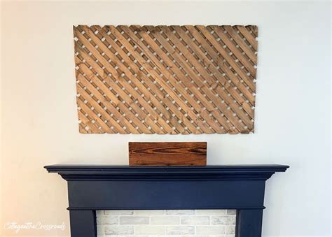 Upcycled Wood Lattice Wall Panel for Fall Decor - Cottage at the Crossroads