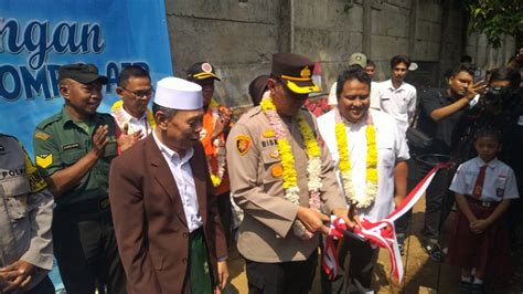 Bersama PDAM Tirta Pakuan Kapolresta Bogor Resmikan Instalasi Saluran