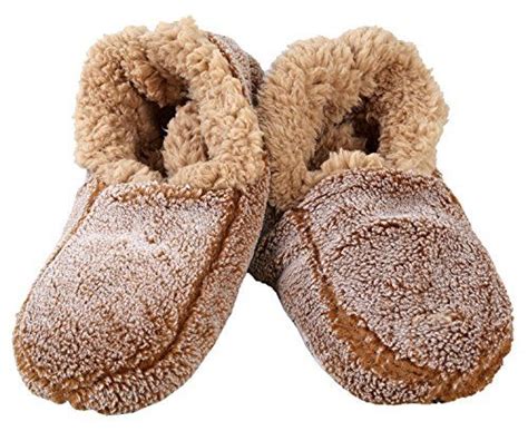 Snoozies Mens Two Tone Fleece Lined Slippers Comfortable Slippers For