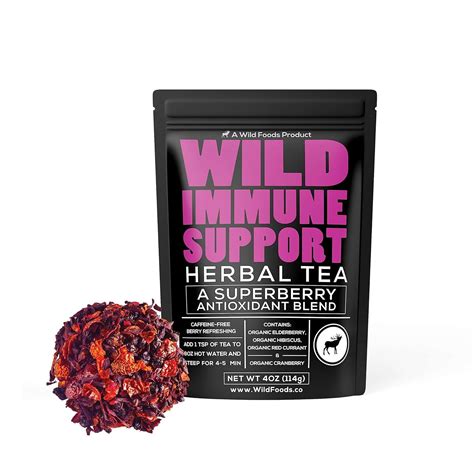 Immune Support Tea | Organic Elderberry, Currant, Hibiscus Cranberry