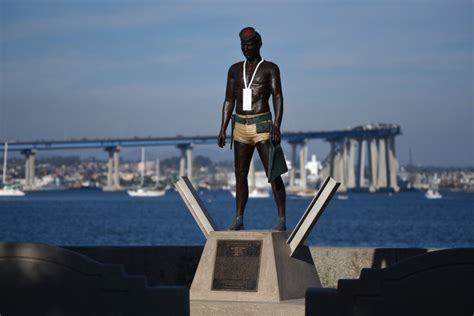 First Ashore Dedication And Naked Warrior Unveiling Coronado Times