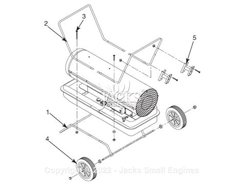 LB White TRADESMAN K400 KEROSENE PORTABLE FORCED AIR HEATER Parts ...