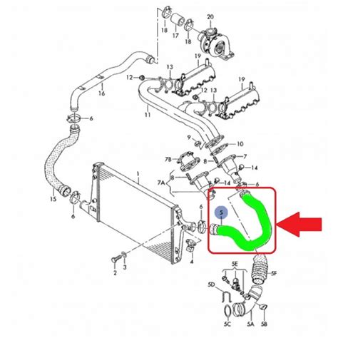 Rura Turbo Intercoolera Audi A Tdi B E