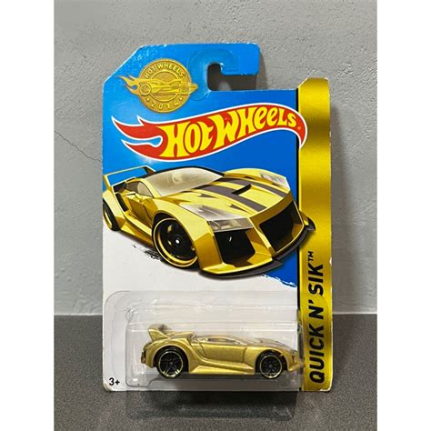初代限量 Hot Wheels 風火輪 Quick N Sik 全球限量合金車 黃金車 金黃 金色 鍍金 原創車 蝦皮購物