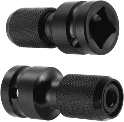 2 Pack 1 2 Square Drive To 1 4 Hex Shank Socket Adapter Quick Release