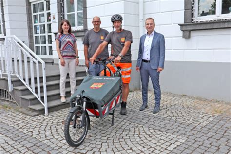 Neues E Lastenrad F R Den Sinziger Baubetriebshof Rhein Ahr Anzeiger