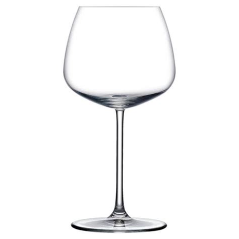 Nude Glass Mirage Modern Classic Clear Crystal Red Wine Glass Set Of 2