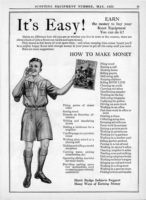 1925 Scouting Equipment Catalog Scout Boy Scouts