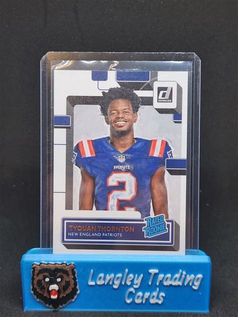 2022 Panini Donruss Rated Rookie Canvas 322 Tyquan Thornton RC EBay