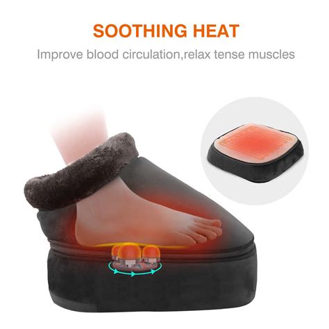 Snailax 2 In 1 Shiatsu Foot And Back Massager With Heat Kneading Feet