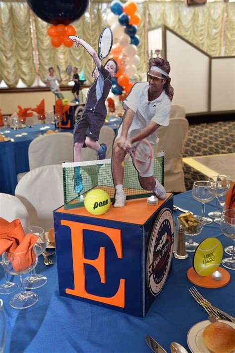 Tennis Themed Centerpiece Tenis