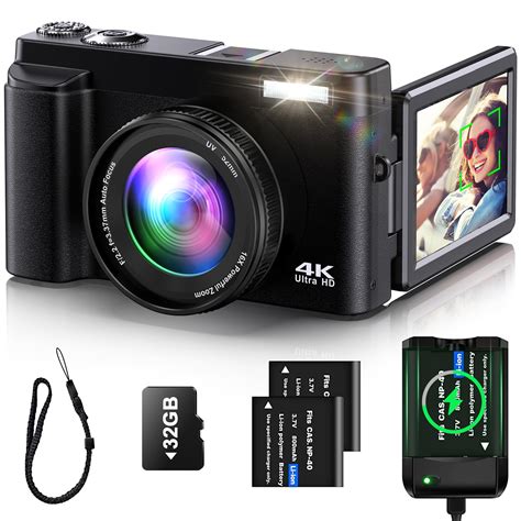 4K Digital Camera for Photography Auto-Focus Vlogging Camera for