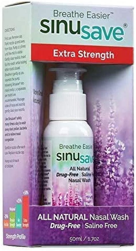 Sinusave Extra Strength All Natural Drug Free Nasal Wash And Allergy Spray Sinus Spray For