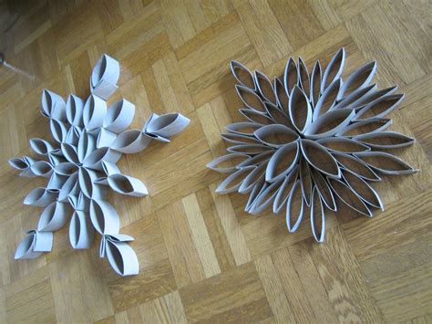 Diy Snowflakes Made From Toilet Paper Rolls Wendy James Designs Toilet Paper Roll Crafts