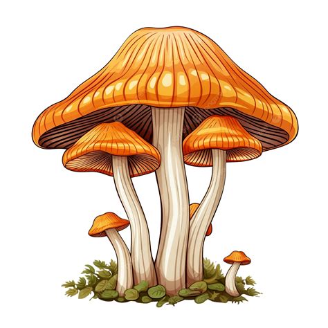 King Trumpet Mushroom Free Vector, Flower, Nature, Leaf PNG Transparent Image and Clipart for