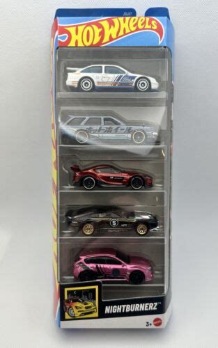 Hot Wheels 2025 5 Pack Nightburnerz GR Supra Maxima Subaru WRX 87 Ford
