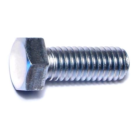 Midwest Fastener 3 8 16 Hex Head Cap Screw Zinc Plated Steel 1 In L