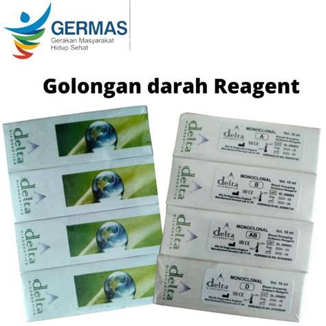 Jual Reagen Golongan Darah No Kartu Delta Diagnostics Shopee Indonesia