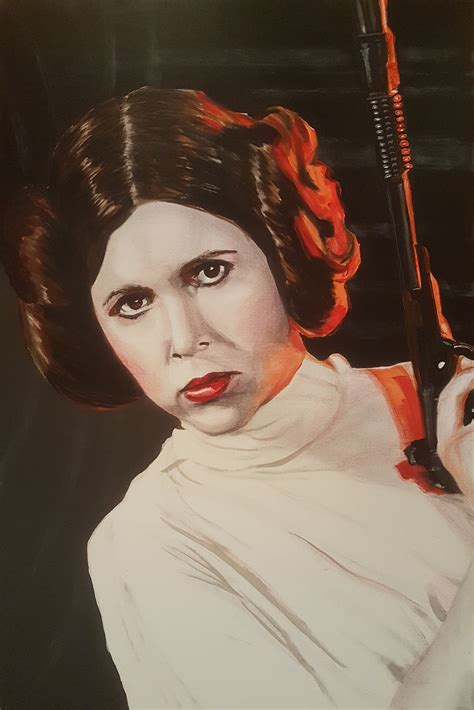 Princess Leia Nick Paints Surrey Based Artist