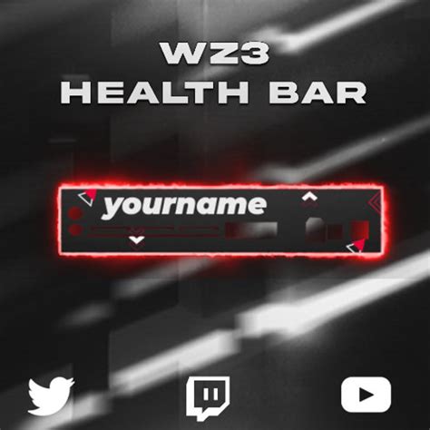 Animated Warzone Wz Health Bar For Livestreaming Twitch Youtube And