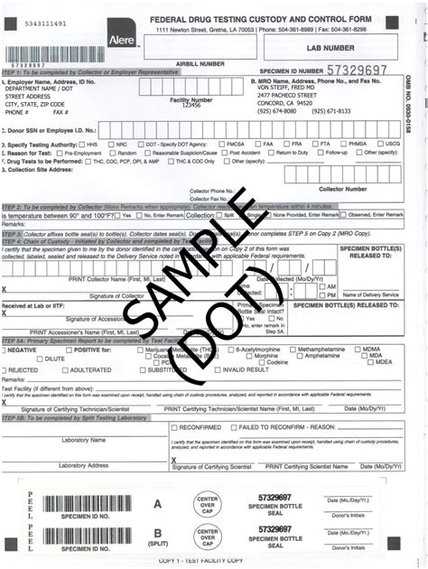 Printable Non Dot Chain Of Custody Form Printable Templates