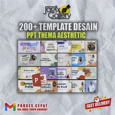 Jual 200 Template Design Powerpoint Ppt Aesthetic Presentasi Premium Shopee Indonesia