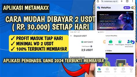 Baru Rilis Metamaxx Website Penghasil Crypto Usdt Terbukti