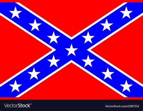 Flag of the Confederate States of America Vector Image