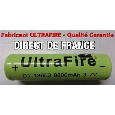 Piles Accus Rechargeables 18650 3 7V 8800Mah ULTRAFIRE QUALITÉ